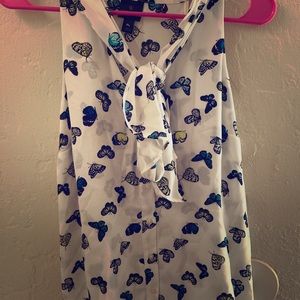 Worthington business casual butterfly top